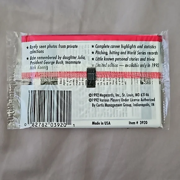 1992 Babe Ruth limited edition collection cards. - Picture 3 of 9